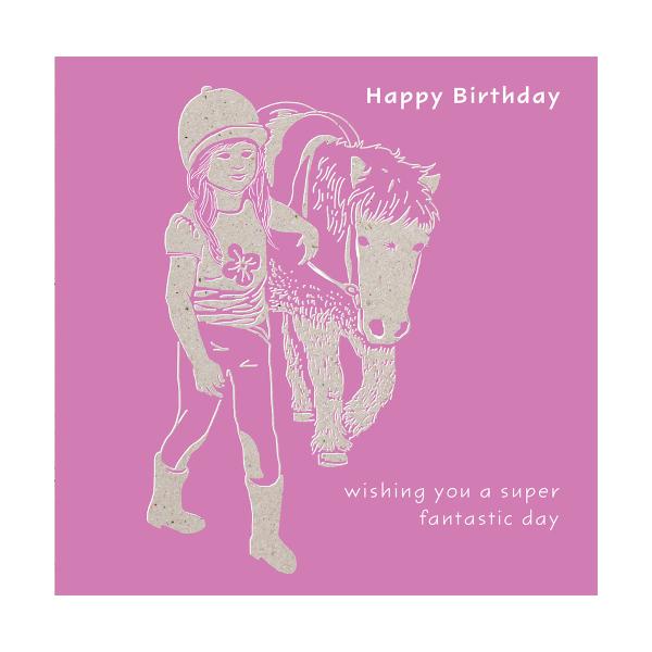 (デックルドエッジ) Deckled Edge  グリーティングカード カラーブロック ポニー メッ...