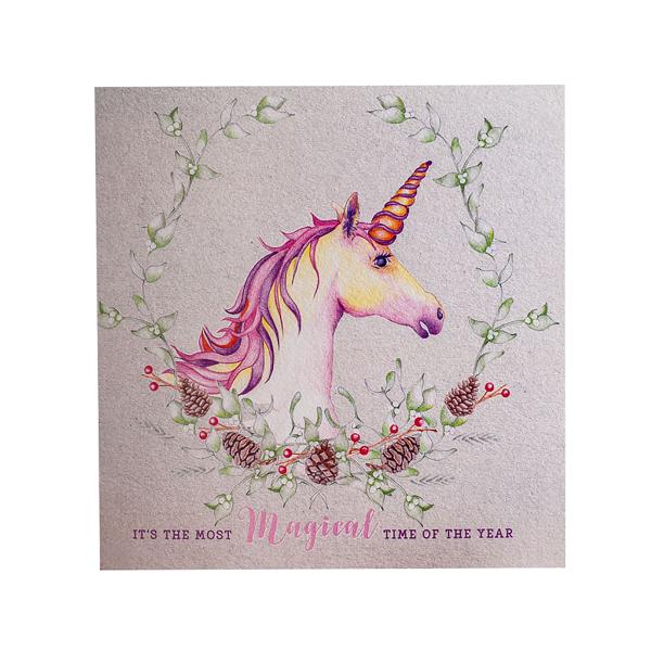 (デックルドエッジ) Deckled Edge グリーティングカード クリスマスカード カード 乗馬...