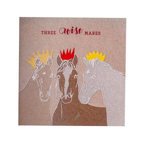 (デックルドエッジ) Deckled Edge グリーティングカード クリスマスカード カード 乗馬...