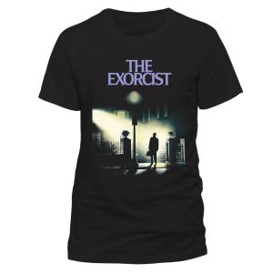 (エクソシスト) The Exorcist オフィシャル商品 ユニセックス ロゴ プリント 半袖 Tシャツ CI1209 (ブラック)｜pertemba
