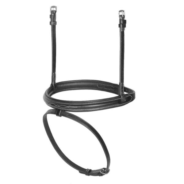 (アヴィニヨン) Avignon 馬用 パッド入り レザー フラッシュ ノーズバンド 鼻革 乗馬 ホ...