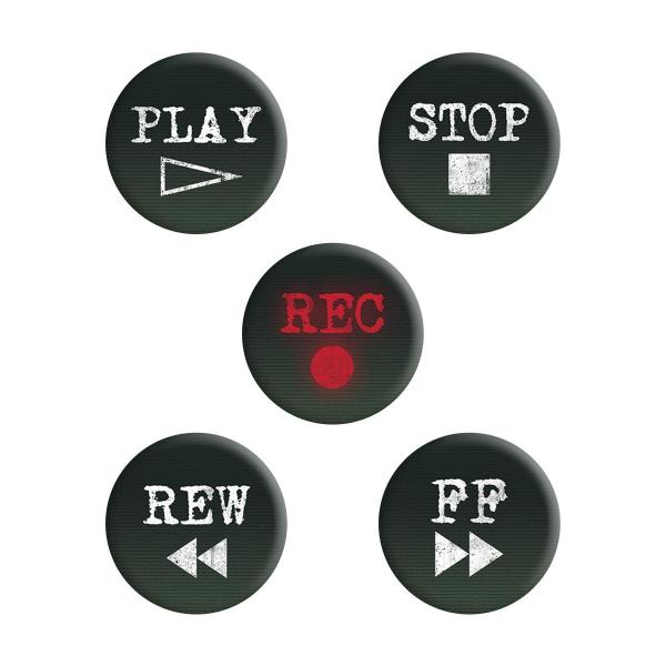 (グラインドストア) Grindstore オフィシャル商品 レトロ カセット 缶バッジ (5個セッ...