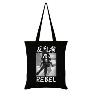 (トーキョー・スピリット) Tokyo Spirit オフィシャル商品 布バッグ Rebel トートバッグ エコバッグ GR3182 (ブラック/｜pertemba