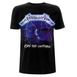 (メタリカ) Metallica オフィシャル商品 ユニセックス Ride The Lightning Tシャツ トラックリスト 半袖 トップス HE1797 (｜pertemba