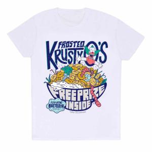 (ザ・シンプソンズ) The Simpsons オフィシャル商品 ユニセックス Krusty O´s Frosted Tシャツ 半袖 トップス HE1807 (ホワ｜pertemba