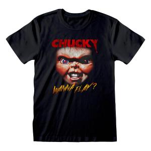 【チャッキー】Tシャツ③ Sサイズ チャッキー チャイルドプレイ3 超ビッグフェイスアップ メンズTシャツ