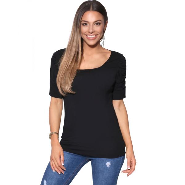 (クリスプ) Krisp レディース ルーシュ 半袖 ジャージー トップス カットソー KP174 ...