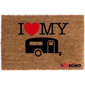 (ライモ) Reimo I Love My キャラバン ココナツ ドアマット MD599 (ブラウン)｜pertemba