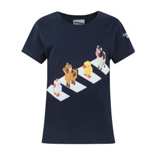 (クロッシーロード) Crossy Road オフィシャル商品 キッズ・子供用 半袖 キャラクター Tシャツ 夏 女の子  NS110 (ネ｜pertemba