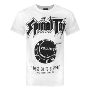 (スパイナル・タップ) Spinal Tap オフィシャル商品 メンズ Eleven プリント 半袖 Tシャツ NS4080 (ホワイト)｜pertemba