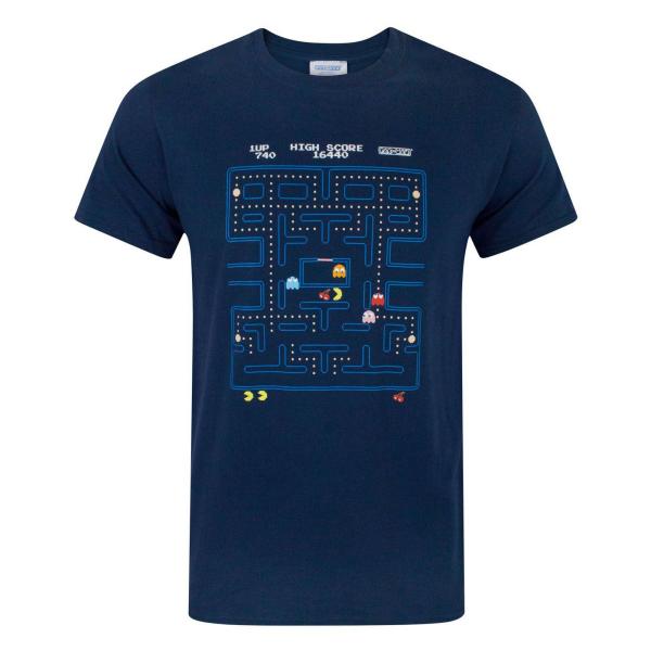 (パックマン) Pacman オフィシャル商品 メンズ クラシック アクションシーン Tシャツ 半袖...