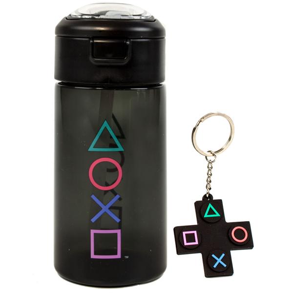 (プレーステーション) Playstation オフィシャル商品 シンボル スポーツ ボトル 水筒 ...