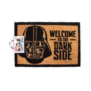 (スター・ウォーズ) Star Wars オフィシャル商品 Welcome To The Dark Side ドアマット 玄関マット NS6547 (ブラック/ブラウ｜pertemba