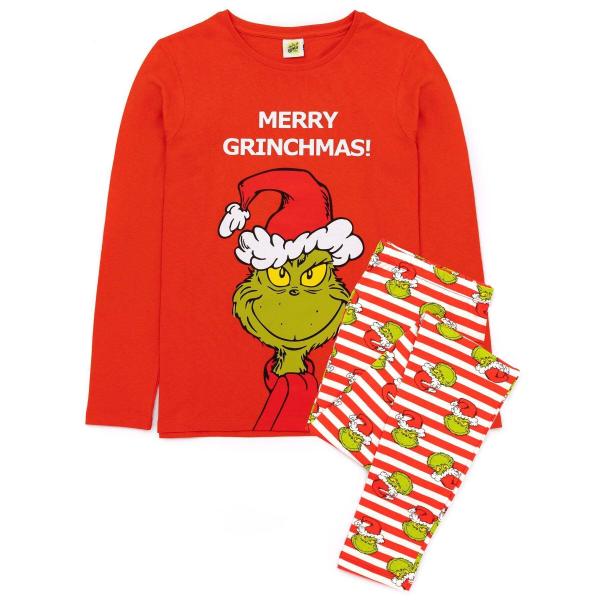 (グリンチ) The Grinch オフィシャル商品 レディース クリスマス パジャマ 長袖 ズボン...
