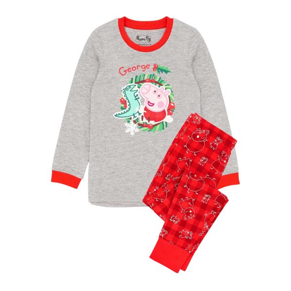 (ペッパピッグ) Peppa Pig オフィシャル商品 キッズ・子供 ボーイズ クリスマス パジャマ...