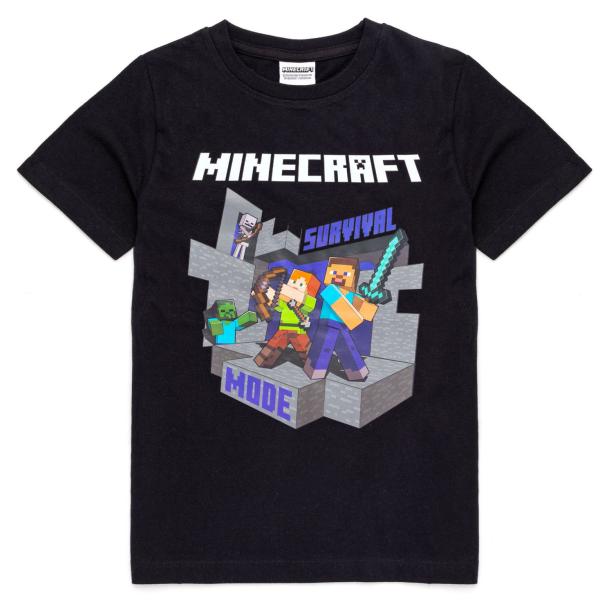 (マインクラフト) Minecraft オフィシャル商品 キッズ・子供 サバイバルモード Tシャツ ...