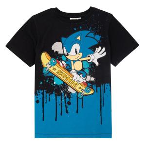 (ソニック・ザ・ヘッジホッグ) Sonic The Hedgehog オフィシャル商品 キッズ・子供 スケートボード Tシャツ 半袖 ト｜pertemba