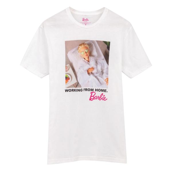 (バービー) Barbie オフィシャル商品 レディース Working from Home Tシャ...