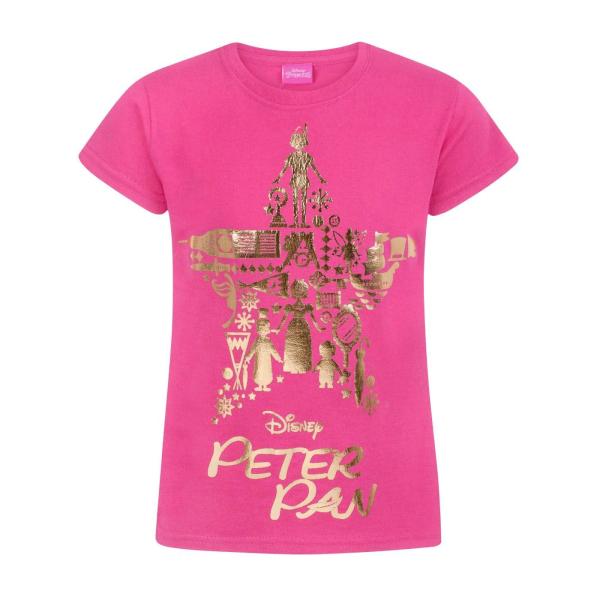 (ピーター・パン) Peter Pan オフィシャル商品 キッズ・子供 ガールズ Tシャツ ゴールド...
