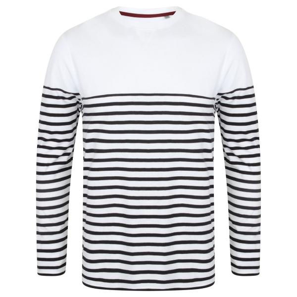 (フロント・ロウ) Front Row メンズ ブレトンストライプ 長袖 Tシャツ カットソー ロン...