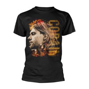 (カート・コバーン) Kurt Cobain オフィシャル商品 ユニセックス Side Photo Tシャツ 半袖 トップス PH1091 (ブラック)｜pertemba