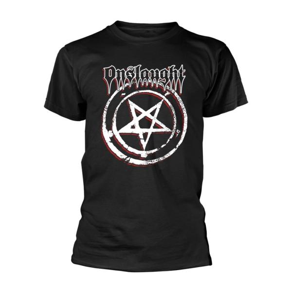 (オンスロート) Onslaught  オフィシャル商品 ユニセックス Pentagram Tシャツ...