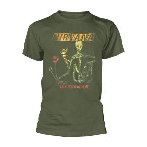 (ニルヴァーナ) Nirvana オフィシャル商品 ユニセックス Reformant Incesticide Tシャツ 半袖 トップス PH1994 (グリーン)｜pertemba