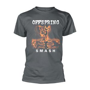 (オフスプリング) The Offspring オフィシャル商品 ユニセックス Smash Tシャツ  半袖 トップス PH2570 (グレー)｜pertemba