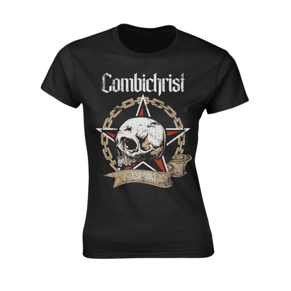 (コンビクライスト) Combichrist オフィシャル商品 レディース スカル Tシャツ スリム...