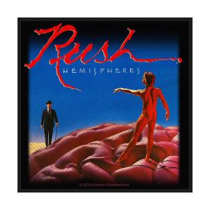 (ラッシュ) Rush オフィシャル商品 Hemispheres ワッペン アルバム パッチ PH3221 (ブルー/レッド/ブラック)｜pertemba