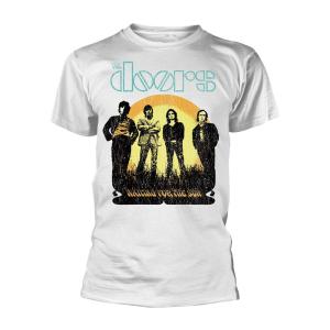 (ドアーズ) The Doors オフィシャル商品 ユニセックス Waiting For The Sun Tシャツ 半袖 トップス PH424 (ホワイト)｜pertemba
