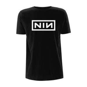 (ナイン・インチ・ネイルズ) Nine Inch Nails オフィシャル商品 ユニセックス クラシック ロゴ Tシャツ 半袖 トップ｜pertemba