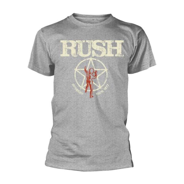(ラッシュ) Rush オフィシャル商品 ユニセックス American Tour 1977 Tシャ...