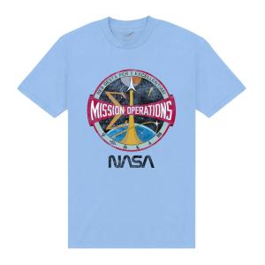 (ナサ) NASA オフィシャル商品 ユニセックス Mission Ops Tシャツ 半袖 トップス PN444 (ライトブルー)｜pertemba