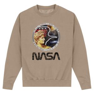 (ナサ) NASA オフィシャル商品 ユニセックス Apollo トレーナー 長袖 トップス PN597 (オートミール)｜pertemba