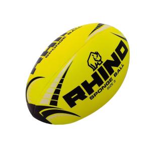 (ライノー) Rhino Meteor スポンジ ラグビー トレーニングボール RD2054 (イエロー/ブラック)｜pertemba