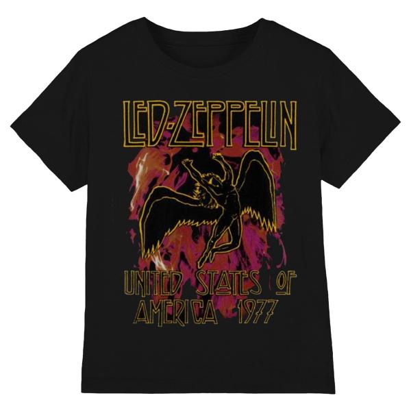 (レッド・ツェッペリン) Led Zeppelin オフィシャル商品 ユニセックス Flames T...