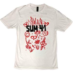 (サム・フォーティーワン) Sum 41 オフィシャル商品 ユニセックス European Tour 2022 Tシャツ コットン 半袖 トップス｜Pertemba