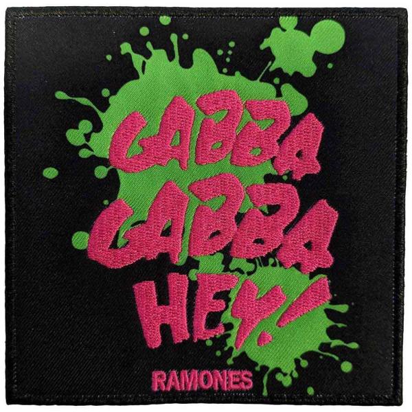 (ラモーンズ) Ramones オフィシャル商品 Gabba Gabba Hey! 織地 ワッペン ...