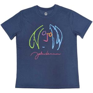 John Lennon / Self Portrait Tee 4 (Denim Blue) - ジョン・レノン T