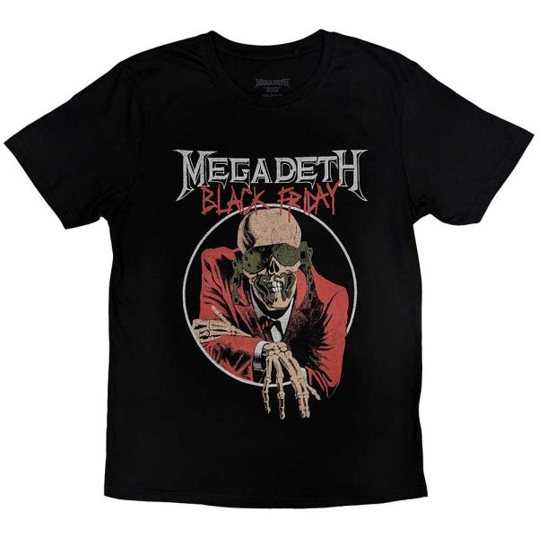 (メガデス) Megadeth オフィシャル商品 ユニセックス Black Friday Tシャツ ...