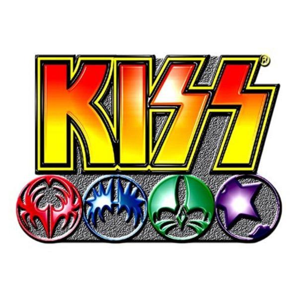 (キッス) Kiss オフィシャル商品 Logo &amp; Icons バッジ RO10390 (マルチカ...