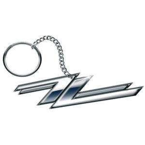 (ZZトップ) ZZ Top オフィシャル商品 Twin Zees キーリング ロゴ キーホルダー RO10417 (シルバー)｜pertemba