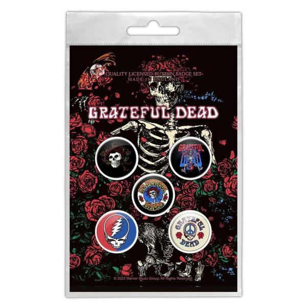 (グレイトフル・デッド) Grateful Dead オフィシャル商品 Skeleton &amp; Ros...