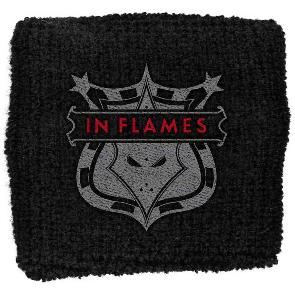 (イン・フレイムス) In Flames オフィシャル商品 ユニセックス シールド リストバンド 刺...