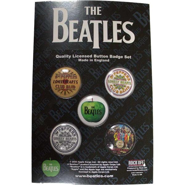 (ビートルズ) The Beatles オフィシャル商品 Sgt Pepper バッジ セット (5...