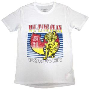 (ウータン・クラン) Wu-Tang Clan オフィシャル商品 ユニセックス Tiger Tシャツ 半袖 トップス RO10867 (ホワイト)｜pertemba