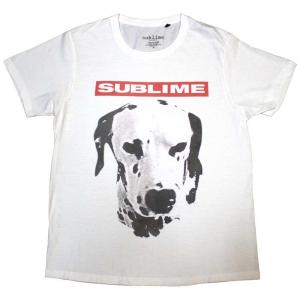 (サブライム) Sublime オフィシャル商品 ユニセックス Lou Dog Tシャツ 半袖 トップス RO10914 (ホワイト)｜pertemba