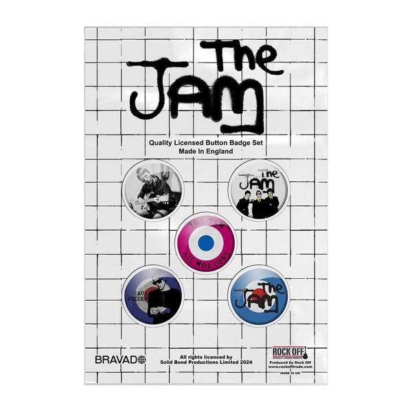 (ザ・ジャム) The Jam オフィシャル商品 All Mod Cons バッジ セット (5個組...