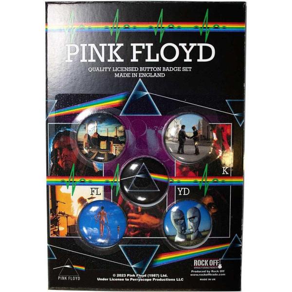 (ピンク・フロイド) Pink Floyd オフィシャル商品 Album Cover バッジ セット...